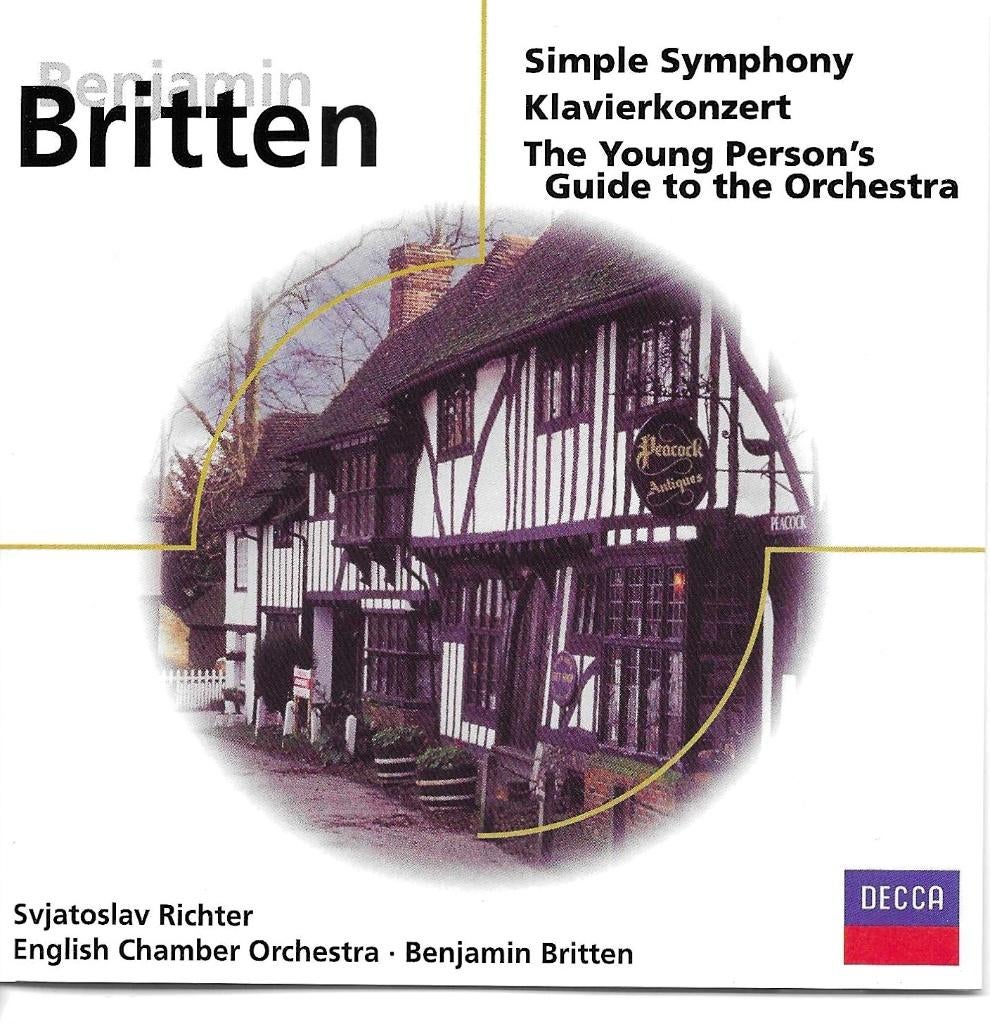 Benjamin Britten - Simple symphony = 3,99, Ophalen of Verzenden, Classicisme, Zo goed als nieuw, Kamermuziek