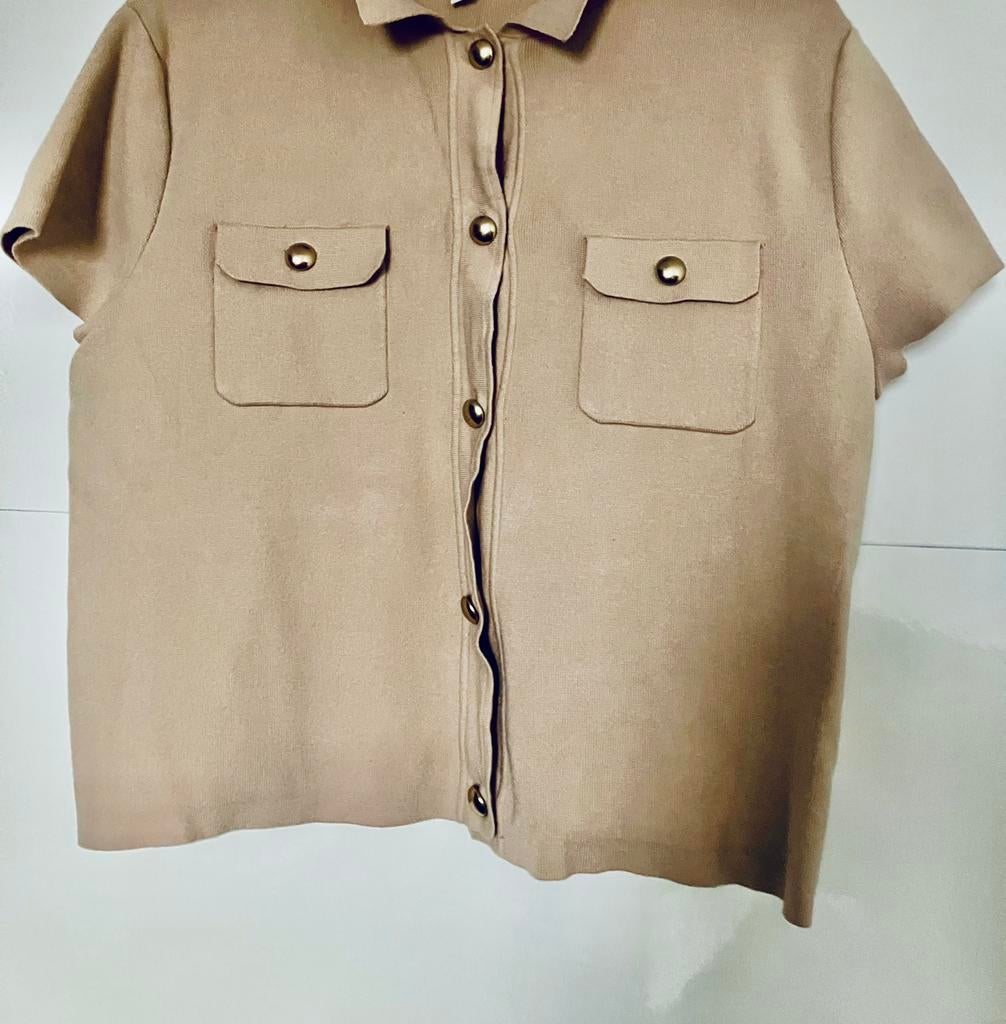 Super mooi Costes Trend 2026 Beige shirtje nieuwstaat, Kleding | Dames, Beige, Maat 46/48 (XL) of groter, Ophalen of Verzenden