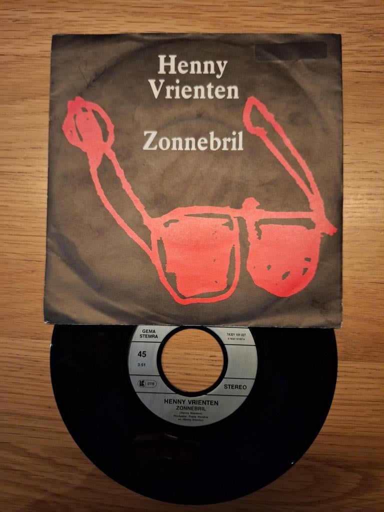 Henny Vrienten - Zonnebril (Vinyl Single), Ophalen of Verzenden, Gebruikt, 7 inch, Single