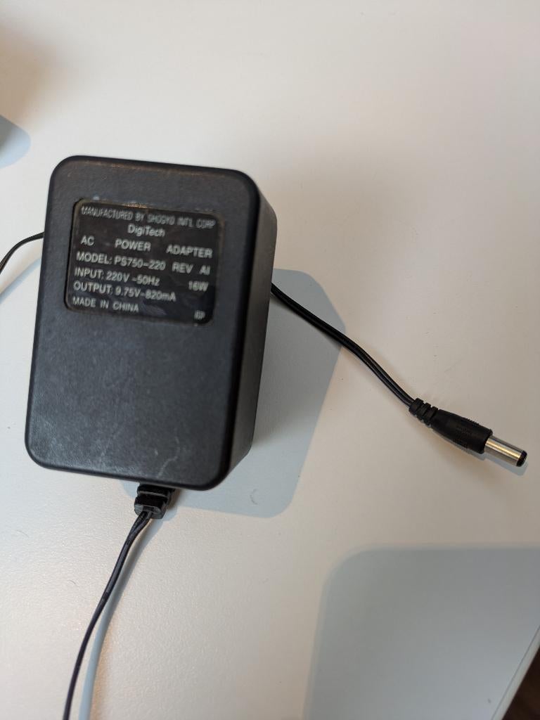 Digitech PS750 AC PSU Voeding XP400 RP3 Studio 100 Whammy 1, Muziek en Instrumenten, Effecten, Gebruikt, Ophalen of Verzenden