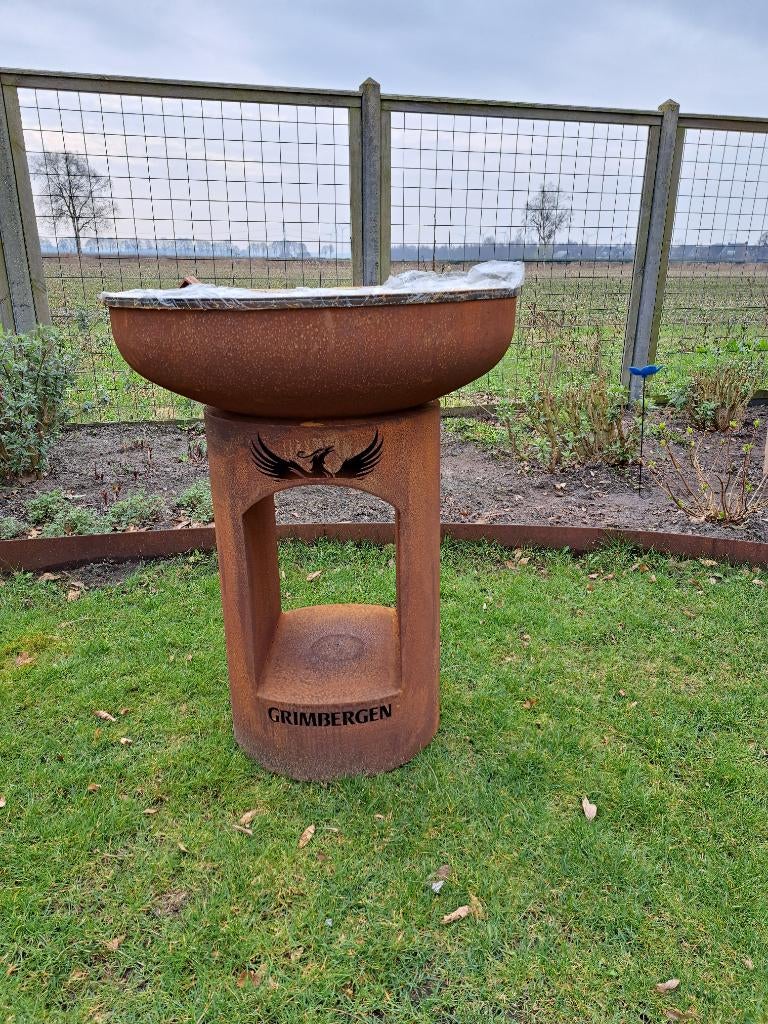 BonFeu BonBiza Vuurschaal Barbecue Buitenkeuken Cortenstaal, Tuin en Terras, Vuurschalen, Ophalen, Nieuw