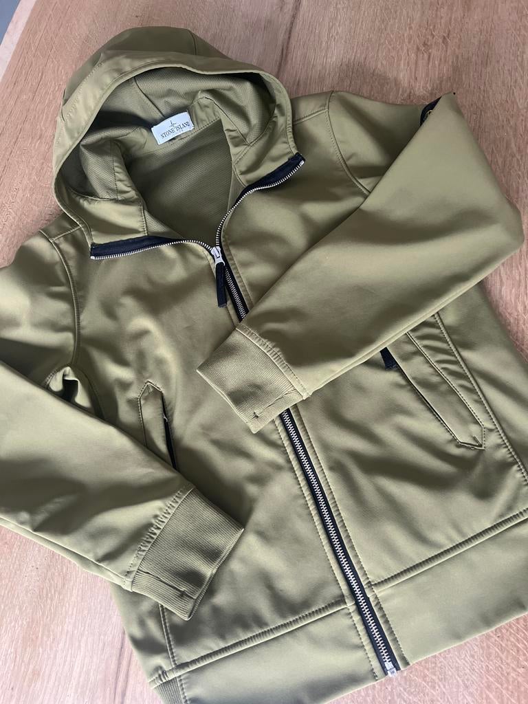 Stone Island Junior Softshell Jas - Olijfgroen, Ophalen of Verzenden, Zo goed als nieuw, Jongen