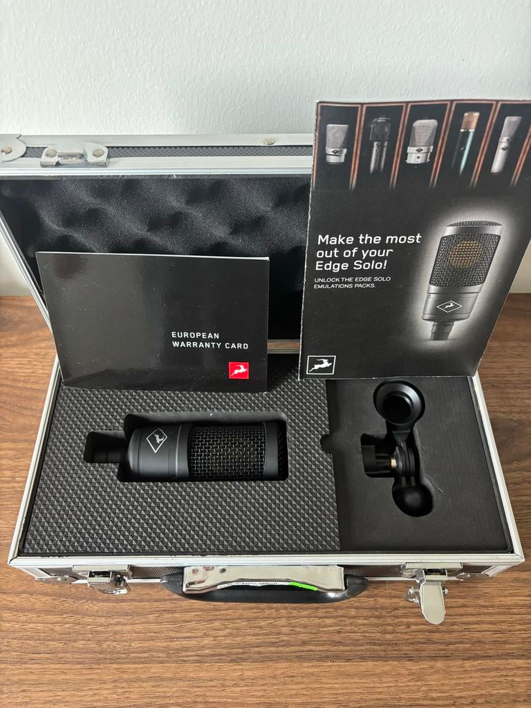 Antelope Edge Condensator Microfoon, Ophalen of Verzenden, Gebruikt, Studiomicrofoon