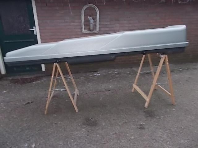 Te Koop / Te Huur Dakkoffer BagageBox Skibox 1-Sleutel 230L, Ophalen, Gebruikt