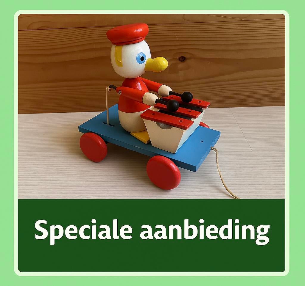 Vintage Houten Xylofoon Eend – Enig & Handgemaakt!, Antiek en Kunst, Antiek | Speelgoed, Ophalen of Verzenden