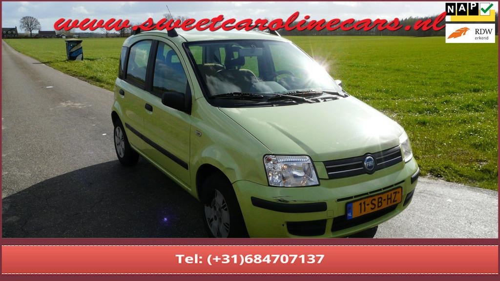 Fiat Panda 1.2 Navigator,Airco,Elec.pakket,BT-audio!, Auto's, Voorwielaandrijving, Stof, Gebruikt, Origineel Nederlands