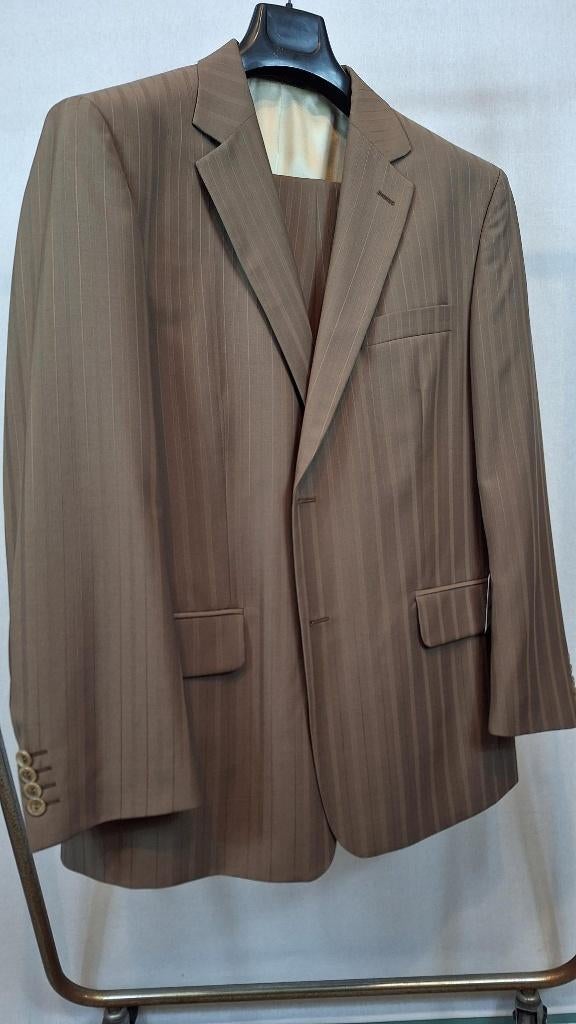 Kostuum kwartmaat 650 / 25 (nr106), Kleding | Heren, Kostuums en Colberts, Bruin, Nieuw, Overige maten, Ophalen of Verzenden