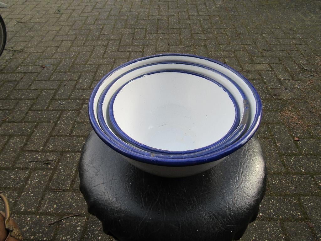 4 st oude Schalen, Ophalen of Verzenden