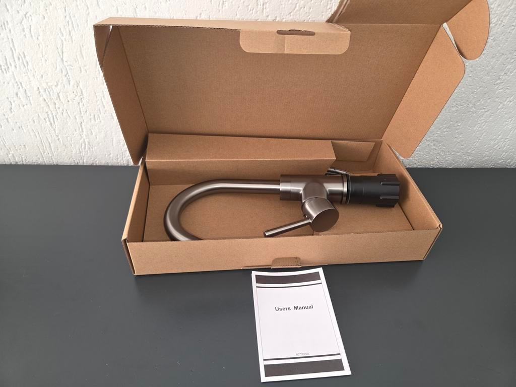 Wastafelkraan gunmetal, Minder dan 50 cm, Nieuw, Ophalen of Verzenden, Minder dan 25 cm