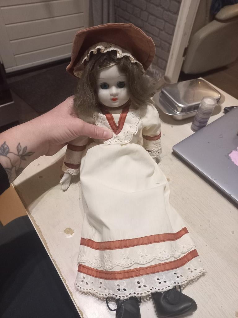 Vintage Porseleinen Pop - Sigikid 'Klair I' Stijl, Verzamelen, Poppen, Ophalen of Verzenden