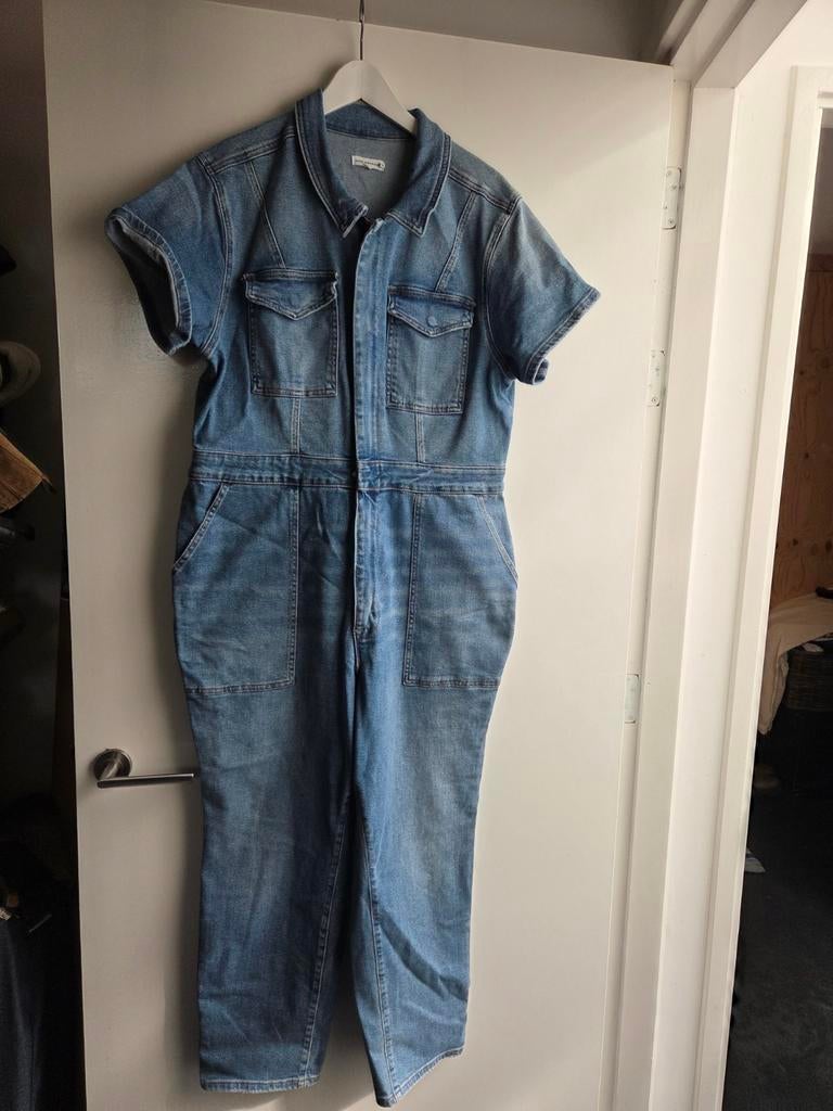 Good American stretch jeanspak met rits maat 46, Kleding | Dames, Jumpsuits, Ophalen of Verzenden, Zo goed als nieuw, Maat 46/48 (XL) of groter