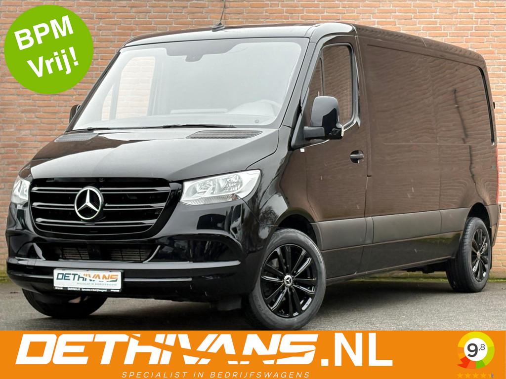 Mercedes-Benz Sprinter 214CDI 143PK Lang/Laag / Cruisecontro, Stof, Gebruikt, Zwart, Mercedes-Benz