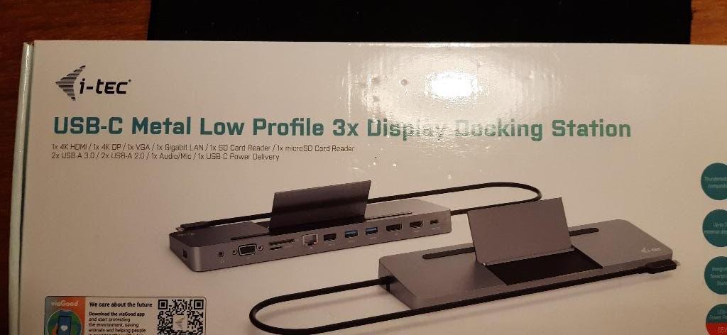 Nieuw in doos I-tec USB-C Metal Docking Station 3x Display, Ophalen of Verzenden, Nieuw, Docking station, I-tec