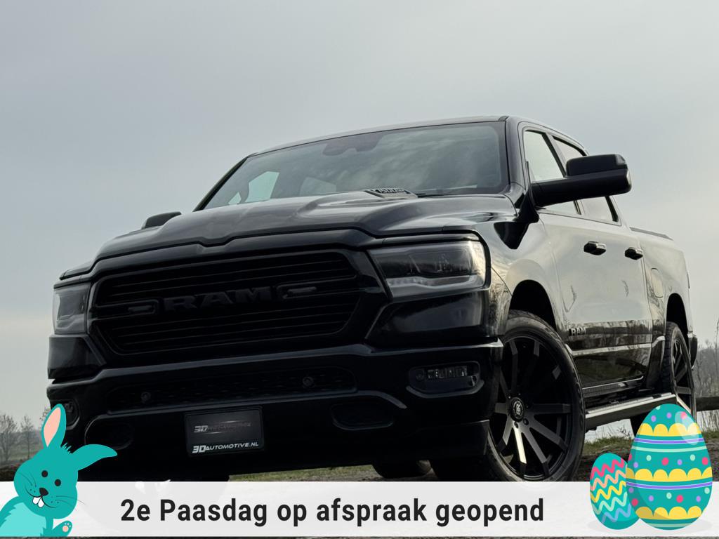 Dodge RAM 1500 SPORT 5.7L V8, 1e eig, PANO, ACC, 22 INCH, Automaat, Gebruikt, Zwart, Leder