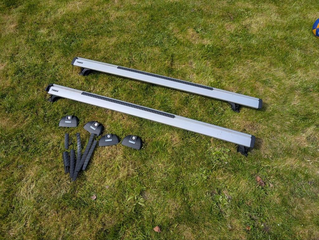 Thule dakdragers aero t-track, Auto diversen, Dakdragers, Ophalen, Zo goed als nieuw