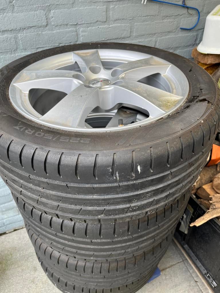 Mooi velgen met zomer banden 225/50/17, Ophalen of Verzenden, Zo goed als nieuw