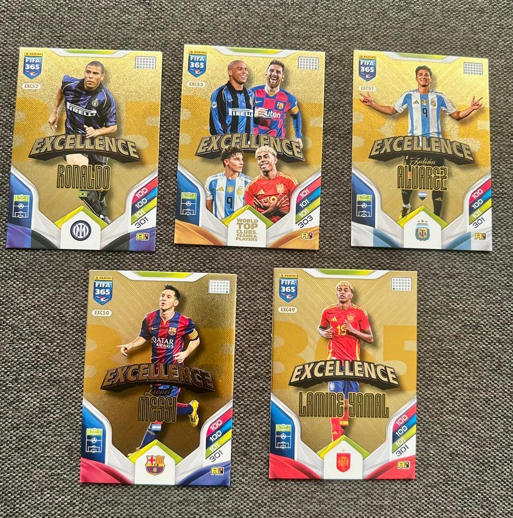 Panini Fifa 365 Adrenalyn 2026 Alle 5 Excellence kaarten, Ophalen of Verzenden, Nieuw, Meerdere plaatjes