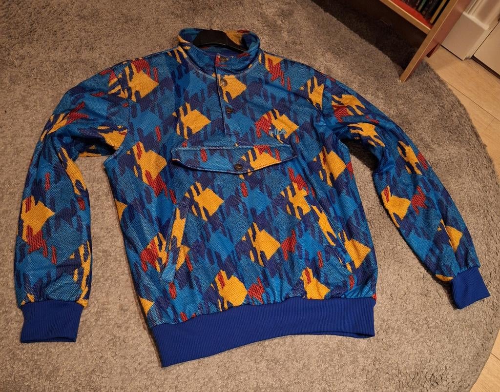Vintage FILA  ski/trui skiën jaren negentig retro, Kleding | Heren, Ophalen, Zo goed als nieuw, Maat 52/54 (L), Fila
