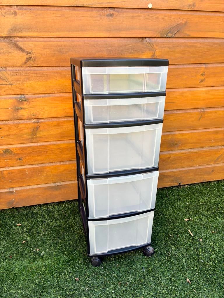 Plastic ladekastje, Ophalen, 5 laden of meer, Zo goed als nieuw, Minder dan 100 cm