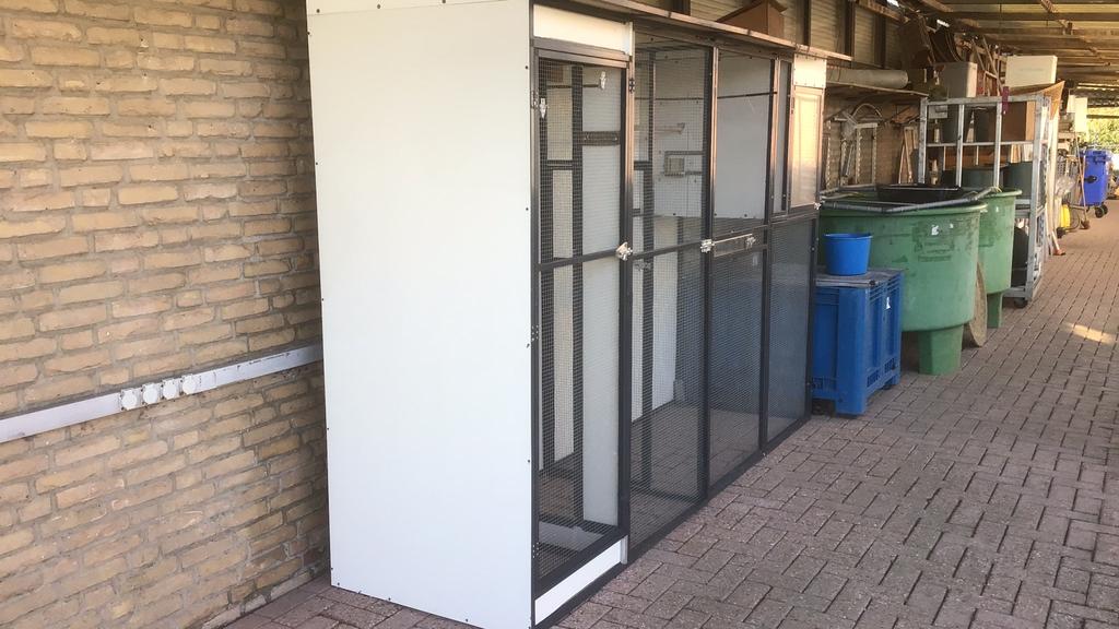 Voliere, vogel verblijf, kooi, ren, Dieren en Toebehoren, Vogels | Hokken en Kooien, Zo goed als nieuw, Volière, Aluminium, Ophalen