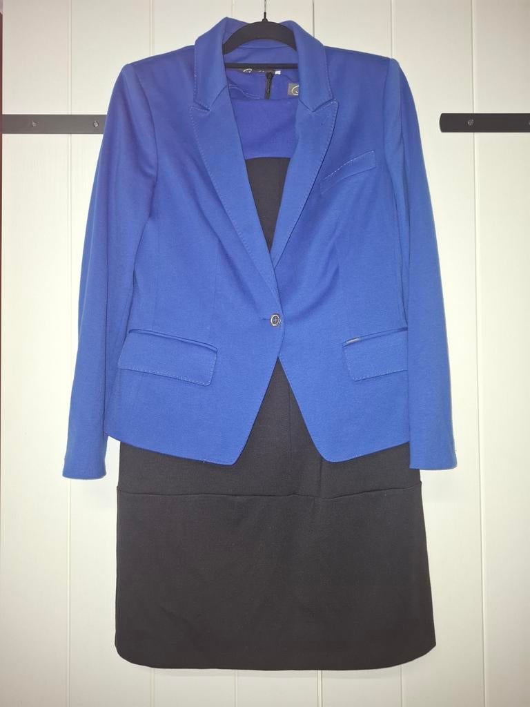 Jurkje met blazer, Kleding | Dames, Jasjes, Kostuums en Pakken, Maat 38/40 (M), Kostuum of Pak, B three, Ophalen of Verzenden