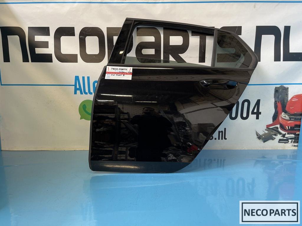 VOLKSWAGEN GOLF 8 PORTIER DEUR IN KLEUR LC9X COMPLEET, Ophalen of Verzenden, Gebruikt, Volkswagen, Spatbord