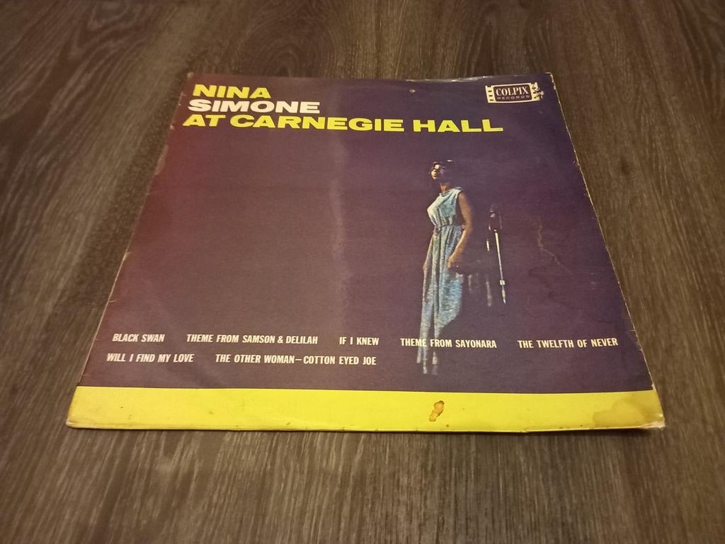 Lp Nina Simone - at carnegal hall, 1960 tot 1980, Gebruikt, Ophalen of Verzenden, 12 inch