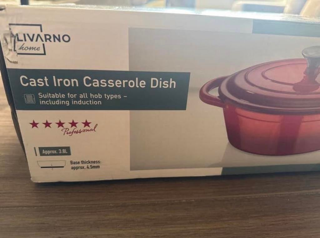 Gietijzeren Braadpan -3.8L, nieuw in verpakking, Huis en Inrichting, Keuken | Potten en Pannen, Nieuw, Ophalen of Verzenden, Koekenpan of Braadpan