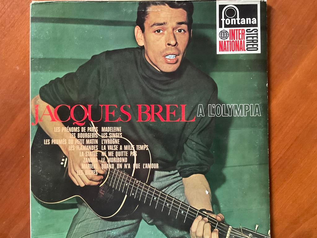 Lp Jacques Brel, a l’ Olympia, gaaf, Ophalen of Verzenden, Zo goed als nieuw