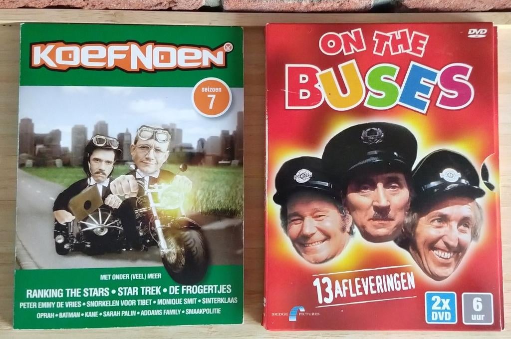 dvd's Koefnoen en On the Buses, volgnr 1, Alle leeftijden, Ophalen of Verzenden, Zo goed als nieuw, Komedie