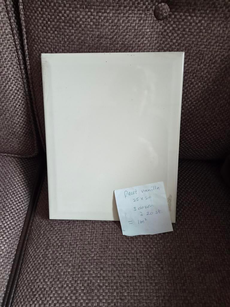 Facet wandtegel 25x20, Nieuw, Minder dan 5 m², Wandtegels, Keramiek