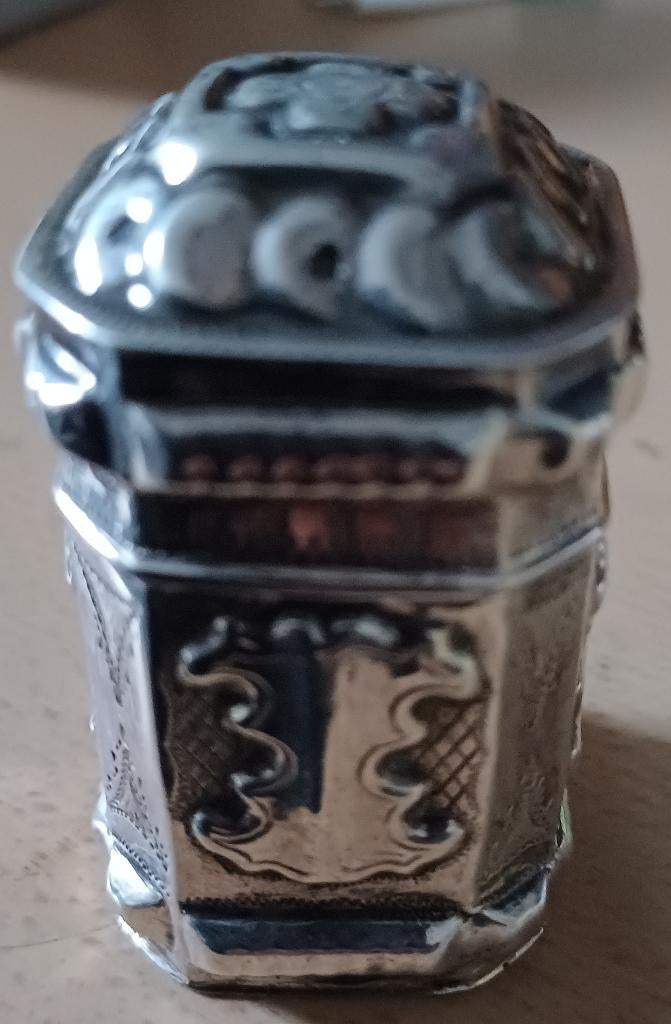 zilver Lodderein doosje Bruning Joure 1885, Antiek en Kunst, Ophalen of Verzenden, Zilver