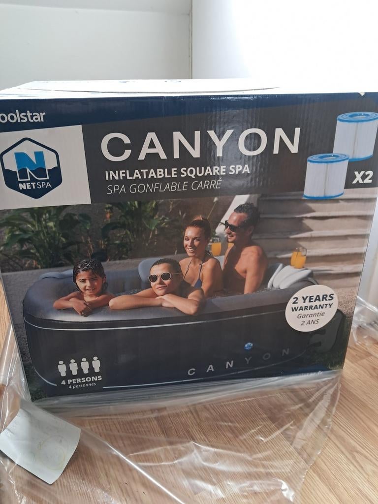 NetSpa Canyon Hottub jaccuzi, Ophalen, Zo goed als nieuw, Afdekzeil, Opblaasbaar