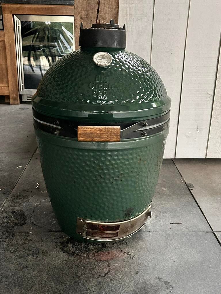 Big green egg Medium, Tuin en Terras, Houtskoolbarbecues, Ophalen, Gebruikt