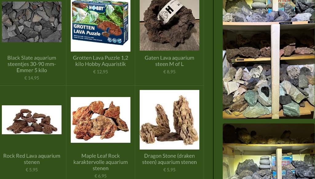 Aquarium stenen, ., Plant(en), Steen of Hout, Nieuw, Ophalen of Verzenden