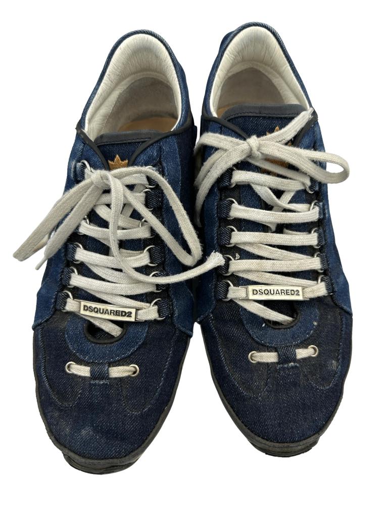 Dsquared veterschoenen 41, Blauw, Ophalen of Verzenden, Zo goed als nieuw