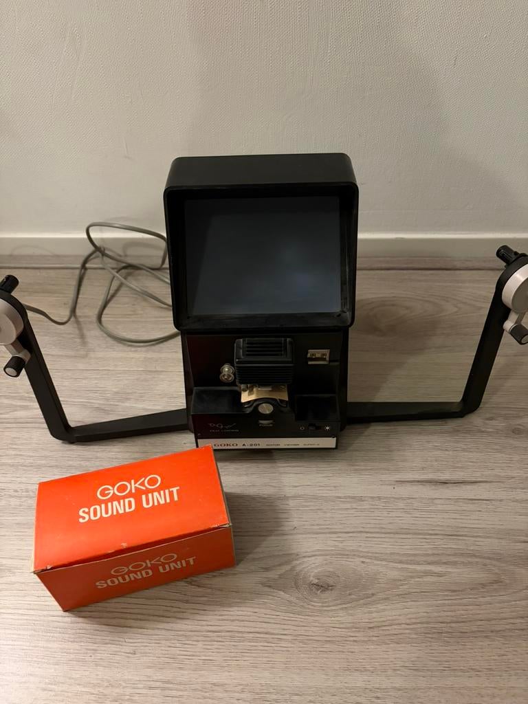 Vintage Goko A-201 Super-8 Film Editor Viewer + Sound Unit, Verzamelen, Fotografica en Filmapparatuur, Ophalen of Verzenden, 1960 tot 1980