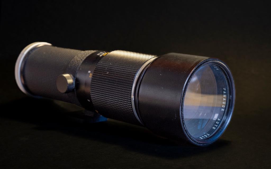 Manueel objectief 400mm f5.6 van Panagor + converter, Ophalen of Verzenden, Gebruikt, Telelens