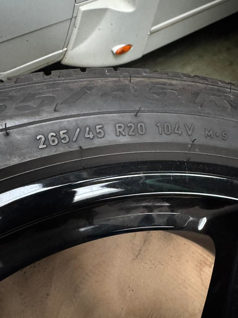 Porsche 20” orig. velgen winterbanden half jaar gebruikt, Gebruikt, Velg(en), 265 mm, Personenwagen