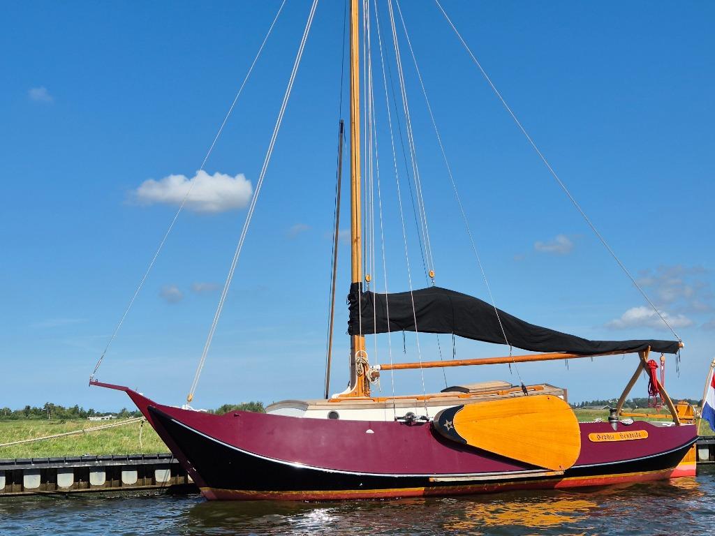 Platbodemjacht Gipon Grundel 8,5 meter, Ophalen, Gebruikt, Staal, Diesel