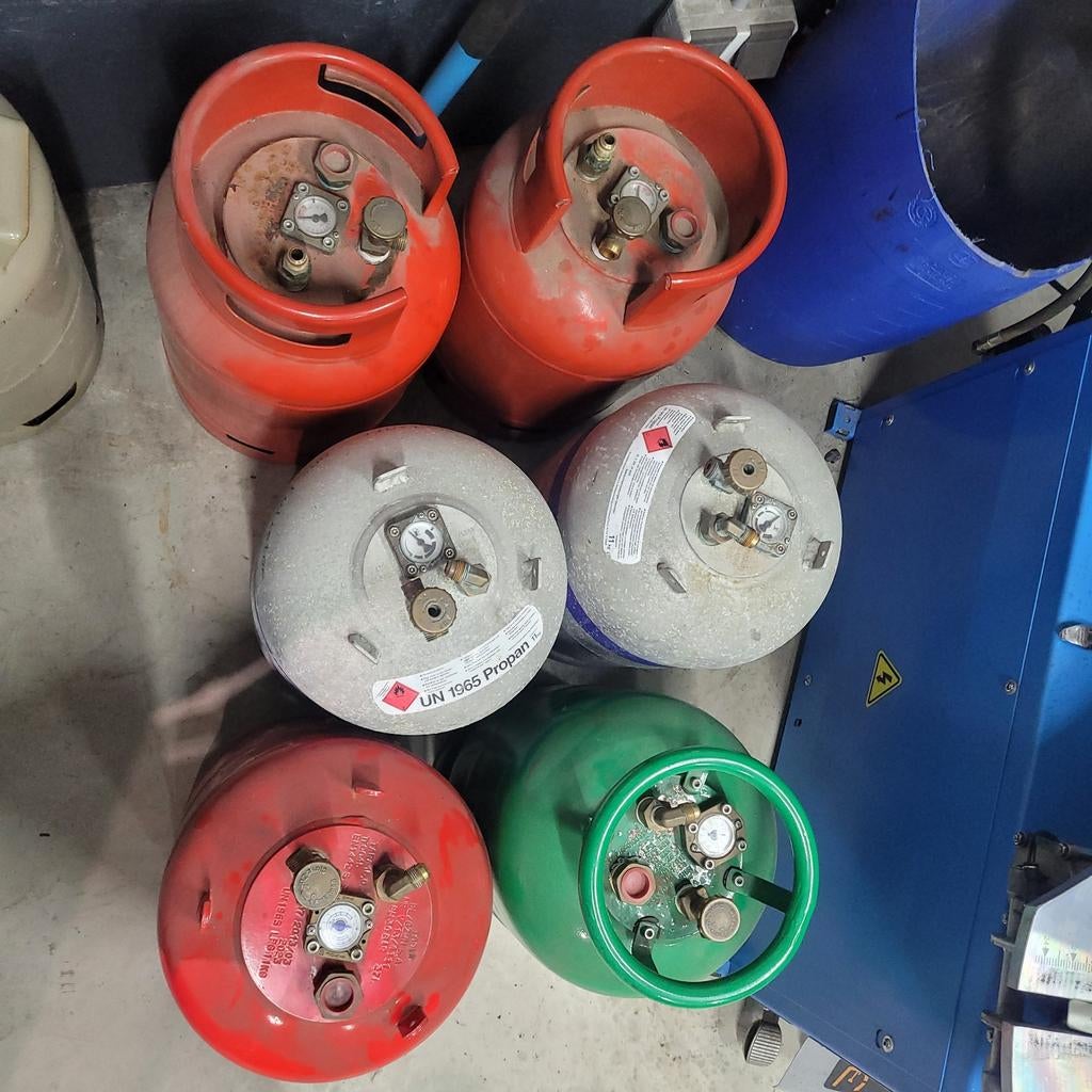 Lpg hervulbare gasflessen, Caravans en Kamperen, Camper-accessoires, Ophalen