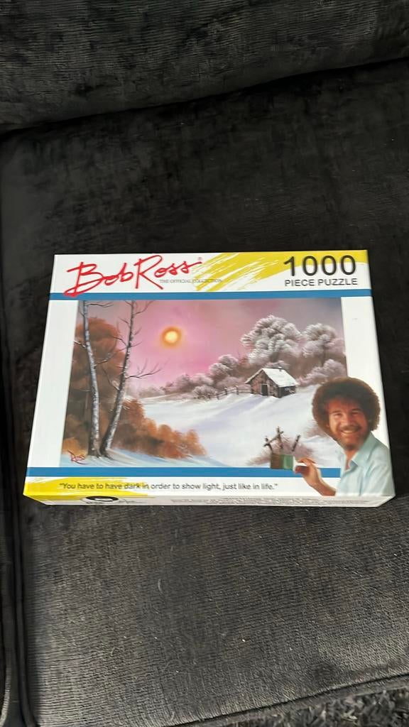 Bob Ross Puzzel - 1000 stukjes nieuw, Ophalen, 500 t/m 1500 stukjes, Zo goed als nieuw, Legpuzzel