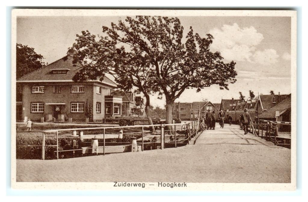 Hoogkerk, Zuiderweg, Verzamelen, Ansichtkaarten | Nederland, Ongelopen, Groningen, 1920 tot 1940, Verzenden