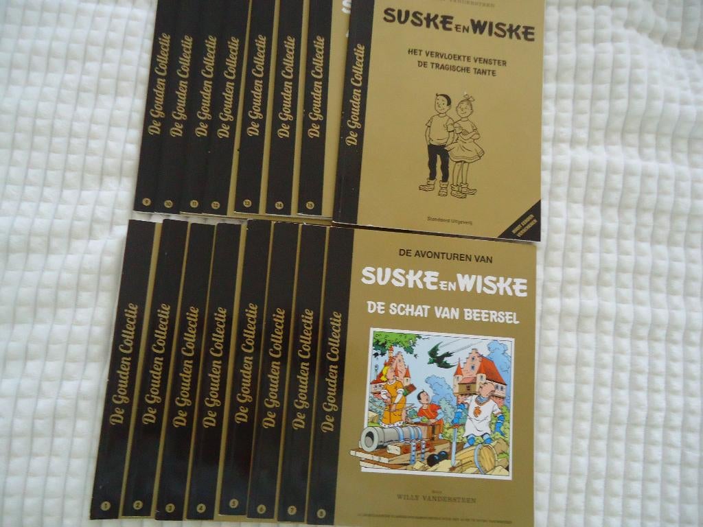 suske en wiske de gouden collectie Compleet alle 16 delen, Ophalen of Verzenden, Zo goed als nieuw, Willy Vandersteen, Complete serie of reeks