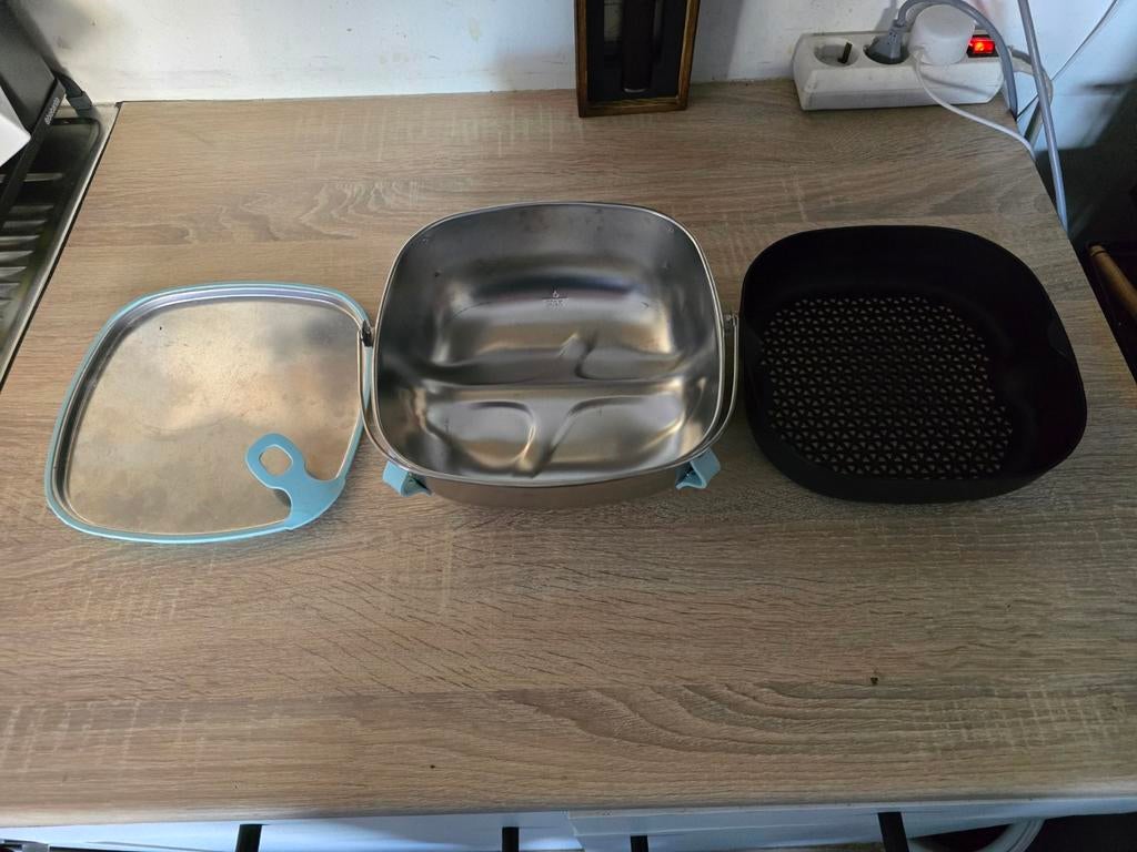 Philips Stoom/Wok Set voor Airfryer, Witgoed en Apparatuur, Gourmetstellen, Ophalen of Verzenden, Gebruikt, Minder dan 4 personen