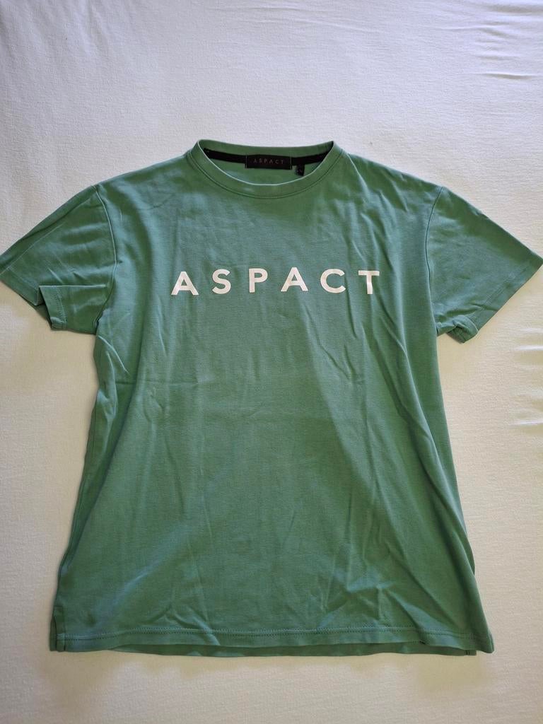 Groen Aspact T-shirt - Maat M, Kleding | Heren, T-shirts, Maat 48/50 (M), Aspact, Ophalen of Verzenden, Zo goed als nieuw