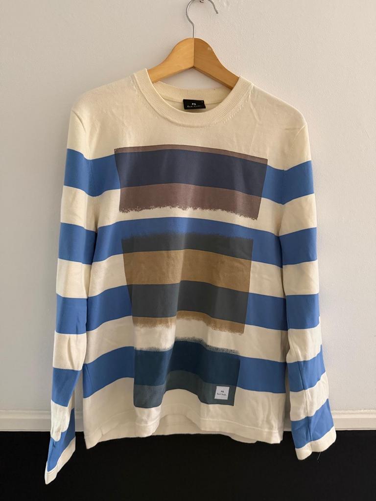 Gestreepte trui PAUL SMITH, maat small, Ophalen of Verzenden, Zo goed als nieuw, Maat 46 (S) of kleiner, Blauw