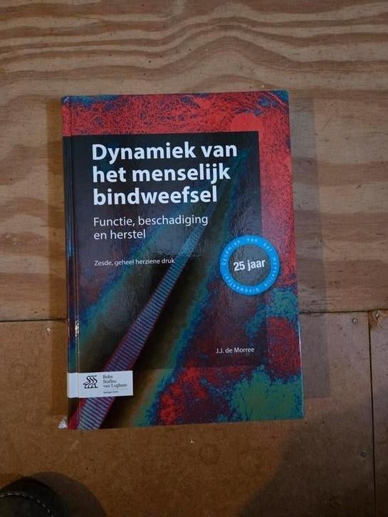 Dynamiek van het menselijk bindweefsel - J.J. de Morree, Boeken, Studieboeken en Cursussen, Zo goed als nieuw, HBO, Beta, Ophalen of Verzenden