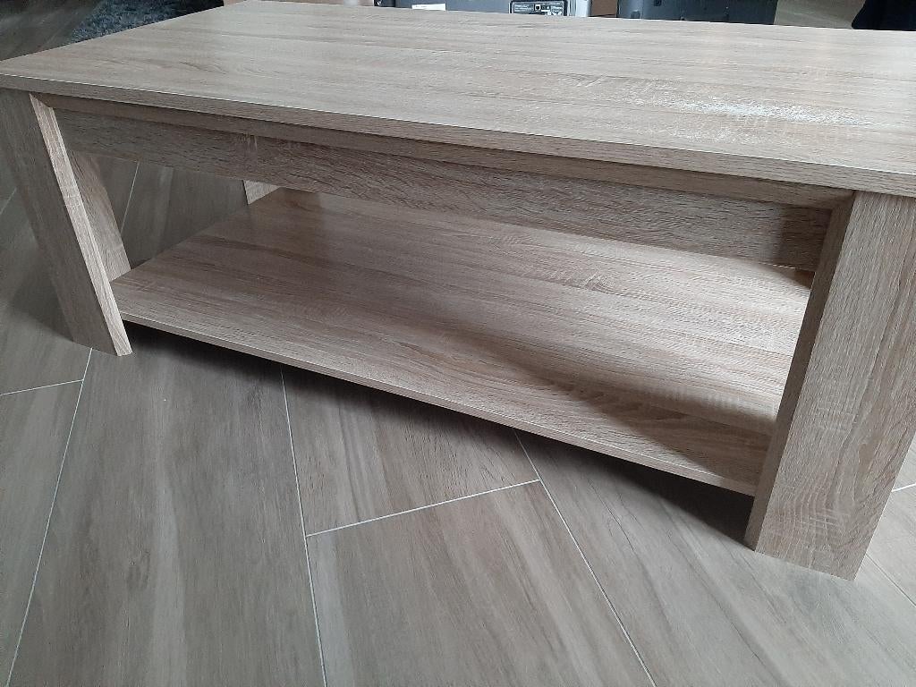 Stoere Salontafel – 60x110 – Eiken, Ophalen, Gebruikt, 100 tot 150 cm, 50 tot 100 cm