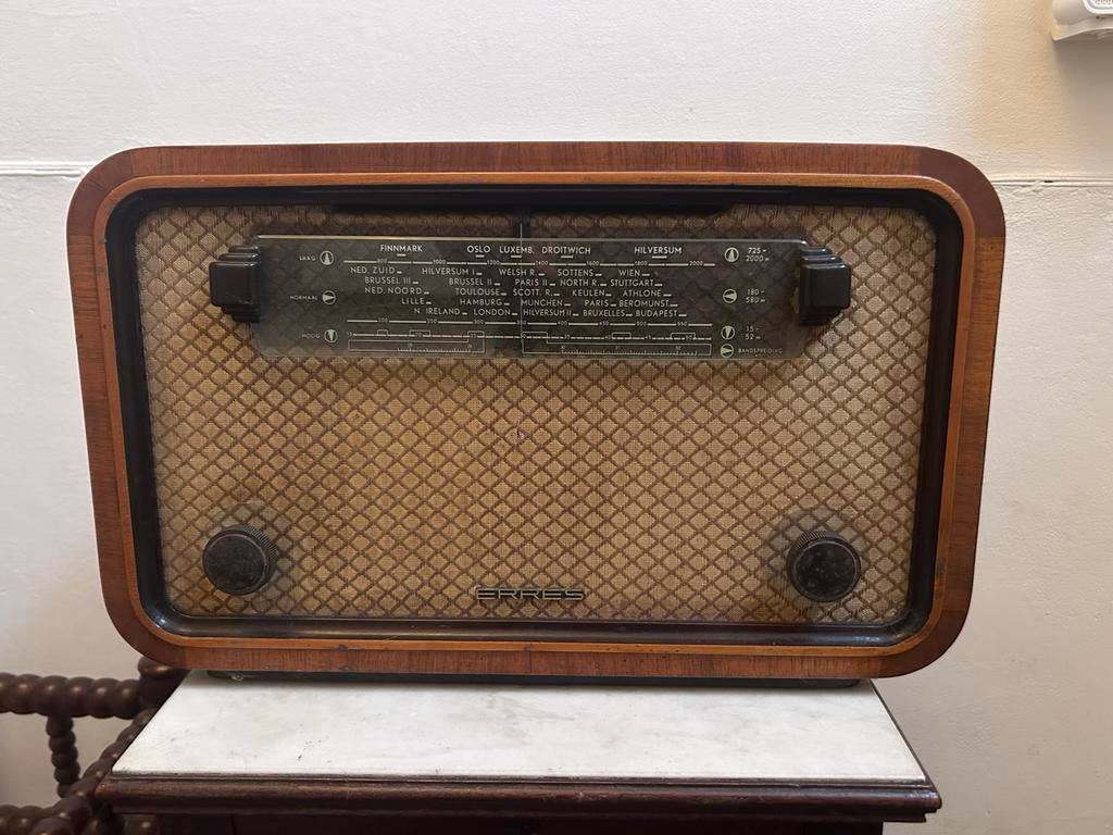 Vintage Erres Radio - Prachtige Klassieker, Audio, Tv en Foto, Radio's, Ophalen of Verzenden, Gebruikt, Radio, Met cd-speler